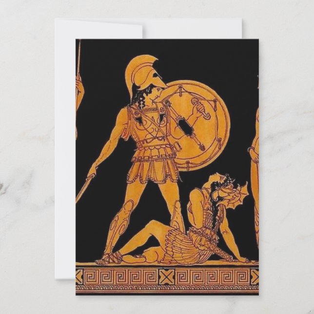 Convite Deus Antigo E Deusa Amigo - Grécia (Frente)
