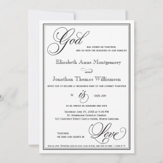 Convite Deus é Amor, Script Christian Invitation