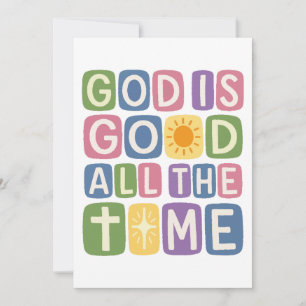 Convite Deus é bom O tempo todo Fé retrô