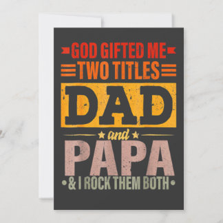 Convite Deus Me Deu Dois Títulos Pai E Papai Dia Dos Pais