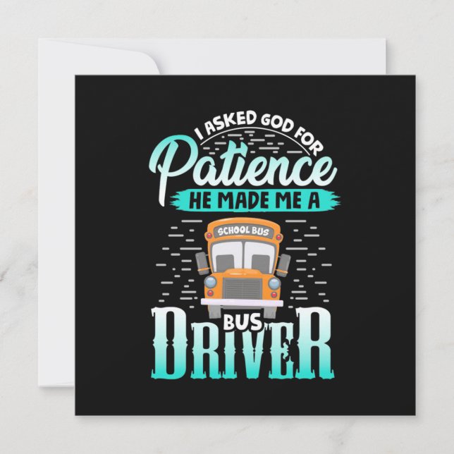 Convite Deus Me Fez Um Motorista De Ônibus (Frente)