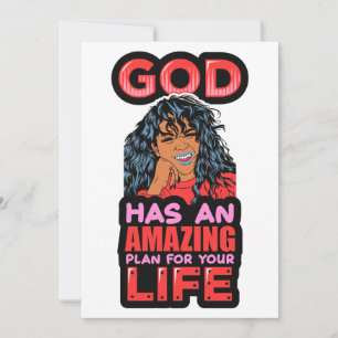 Convite Deus Tem Um Plano Incrível Para Sua Mulher Negra.