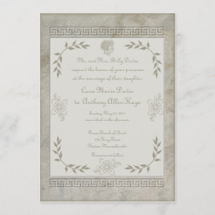 Convite Deusa Juno - Símbolo do Casamento Marble Invitati
