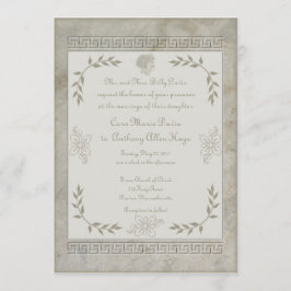 Convite Deusa Juno - Símbolo do Casamento Marble Invitatio
