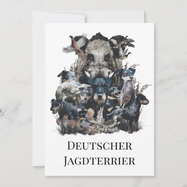 Convite Deutscher Jagdterrier (Frente)