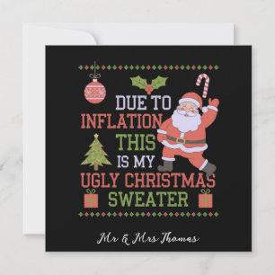 Convite Devido À Inflação Este É O Meu Suéter De Natal Fei