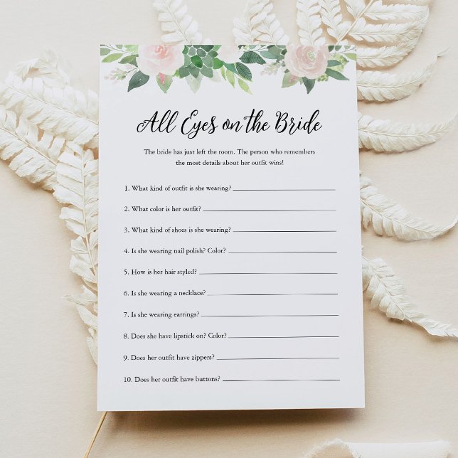 Convite DEVON All Eyes On The Bride Chá de panela Game (Criador carregado)