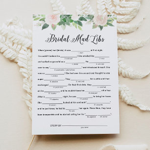 Convite Devon Chá de panela Libs, Preencha o Jogo dos Vazi