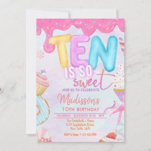 Convite dez é tão doce