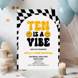 Convite Dez é uma imagem retrorreflectora Primeira 10ª Fes