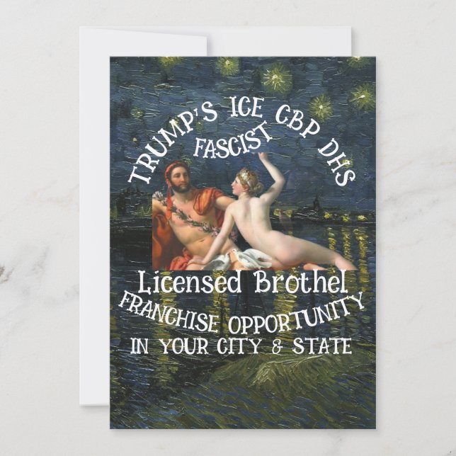 Convite DHS FBI CBP Trump Nuclear Bunker Master Baiter X (Frente)