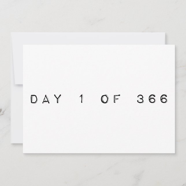 Convite dia 1 de 366 do ano letivo feliz (Frente)