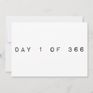 Convite dia 1 de 366 FELIZ ANO