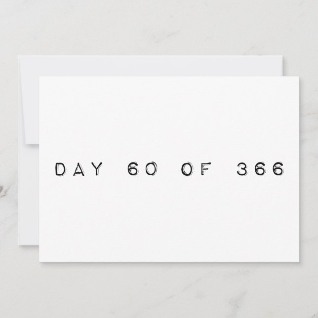 Convite dia 60 do 366 LEAP DAY (Frente)