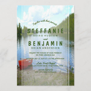 Convite Dia Bonito - Festa de Casamento Lakeside