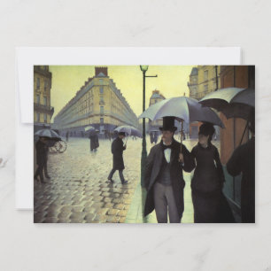 Convite Dia Chuvoso na Rua de Paris por Gustave Caillebott