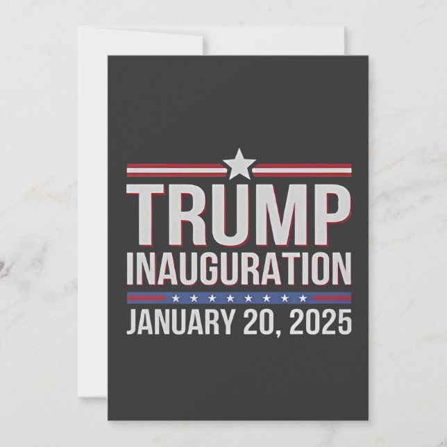 Convite Dia da Inauguração de Trump Janeiro de 2025 Presid (Frente)