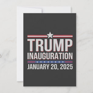 Convite Dia da Inauguração de Trump Janeiro de 2025 Presid