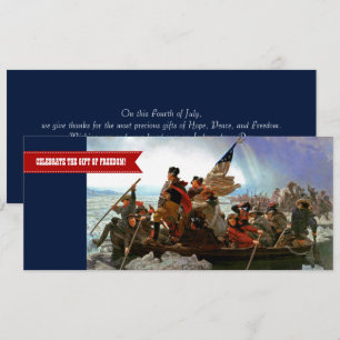 Convite Dia da Independência, 4 de julho Cartas Simples d