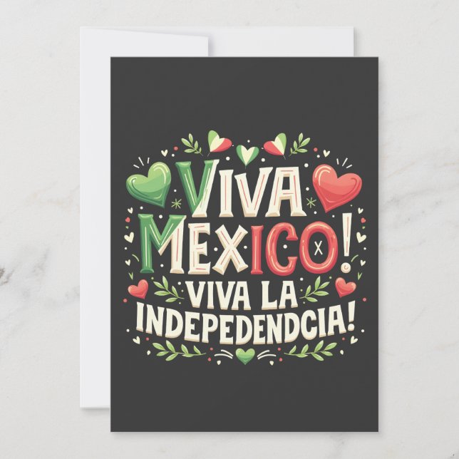 Convite Dia da Independência Mexicana (Frente)