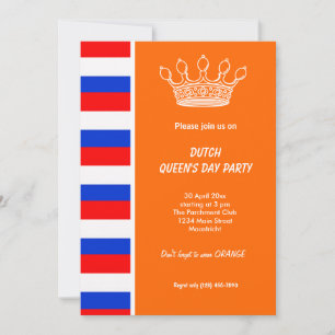 Convite Dia da Rainha Neerlandesa (Koninginnedag)