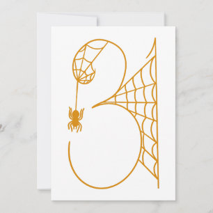 Convite Dia das Bruxas 31 Teias de Aranha