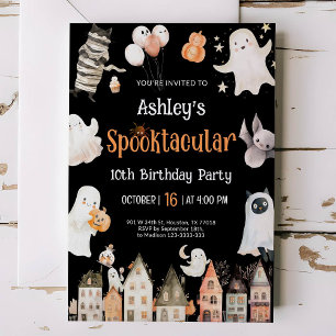 Convite Dia das Bruxas do Partido Spooktacular