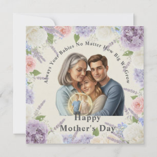 Convite Dia das Mães com Foto Personalizada