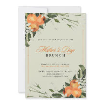 Dia das Mães Elegantes Laranja e Verde