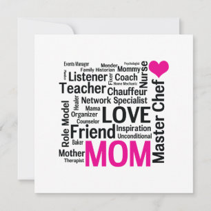 Convite Dia das mães ou aniversário para uma mamã