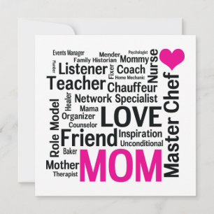 Convite Dia das mães ou aniversário para uma mamã