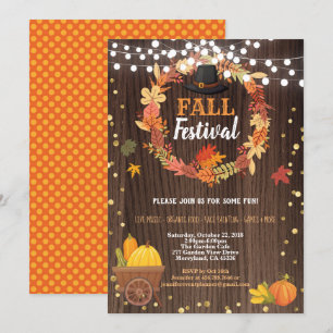 Convite Dia de Ação de Graças do Festival de Caça-outo