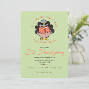 Convite Dia de Ação de Graças Patozao Friendsgiving Festa