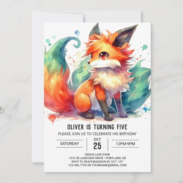 Convite Dia de Aniversário da Fox Online (Frente)