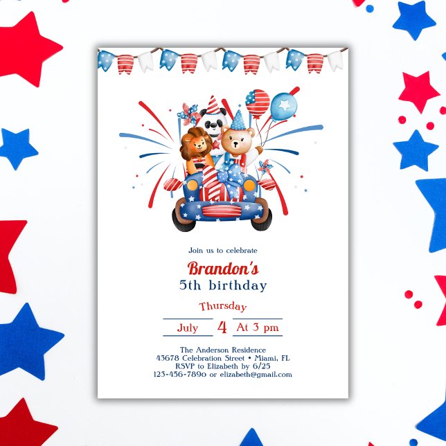 Convite Dia de Aniversário do Dia da Independência das Cri (Criador carregado)