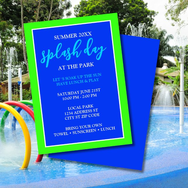 Convite Dia de apresentação no evento de verão do Park Fun (Criador carregado)