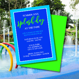 Convite Dia de apresentação no evento de verão Park Kids