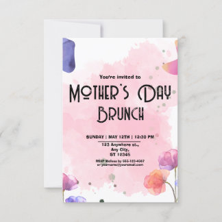 Convite Dia de as mães Brunch
