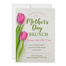 Dia de as mães Brunch Tulip Floral