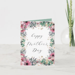 Convite Dia de as mães de Aquarela