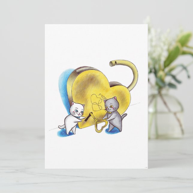 Convite Dia de as mães Feliz (Em pé/Frente)