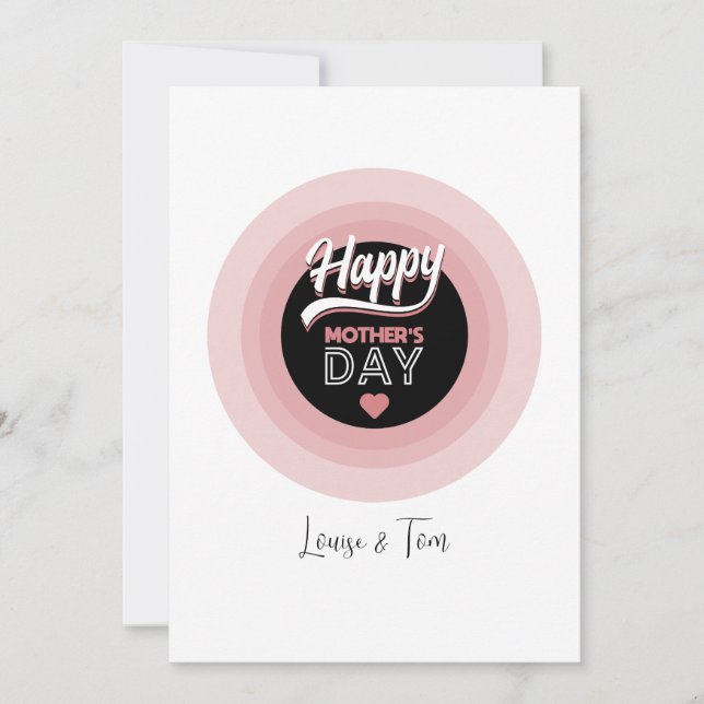 Convite Dia de as mães Feliz (Frente)