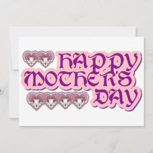 Convite dia de as mães feliz