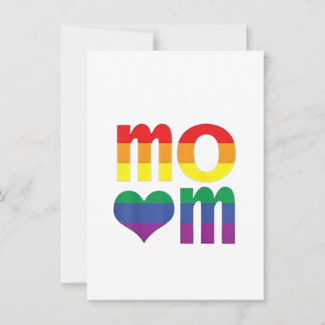 Convite Dia de as mães LGBT do Orgulho LGBT do Arco-Íris (Frente)