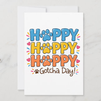 Convite Dia de Captura Colorido e Feliz – Adoção de Animai