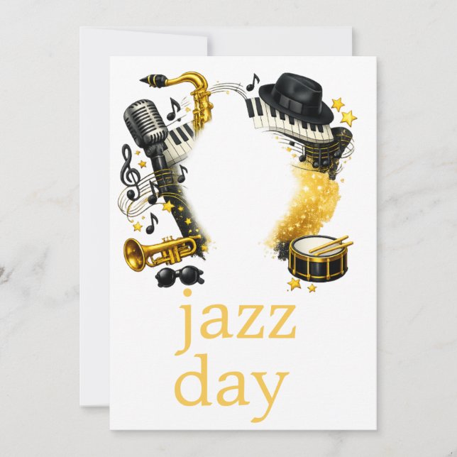 Convite dia de jazz  (Frente)