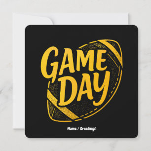 Convite Dia de Jogo Dia de Ação de Graças Design Perfe