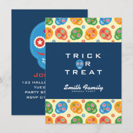 Convite Dia De Los Muertos. Dia dos Mortos. Peles de Açúca