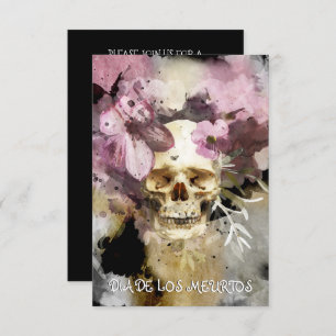 Convite Dia De Los Muertos ou Dia do Partido Morto