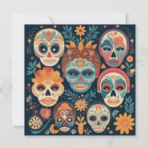 Convite "Dia de los Muertos", Skull Canvas Studio